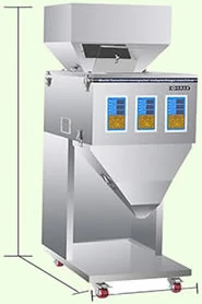 Semi automatic granule filling machine